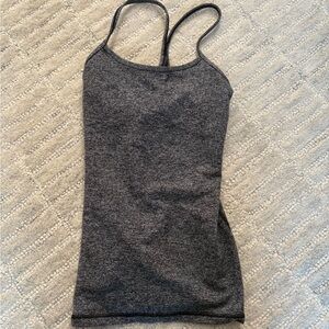 Lululemon Athletica Gray Fitted Camisole Tank Top